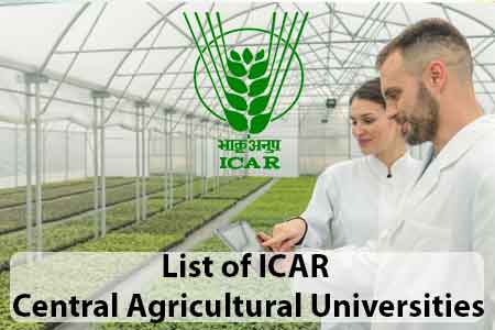 List of ICAR Central Agricultural Universities