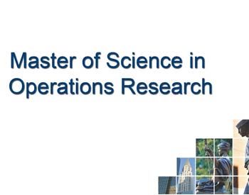 M.Sc Operational Research