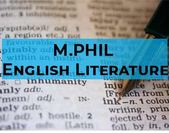 M.Phil in English Literature